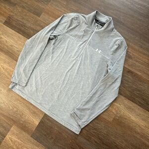Under Armour Lightweight Vented 1/4 Zip Gray Men's Sz XL Elevated QZ Athletic